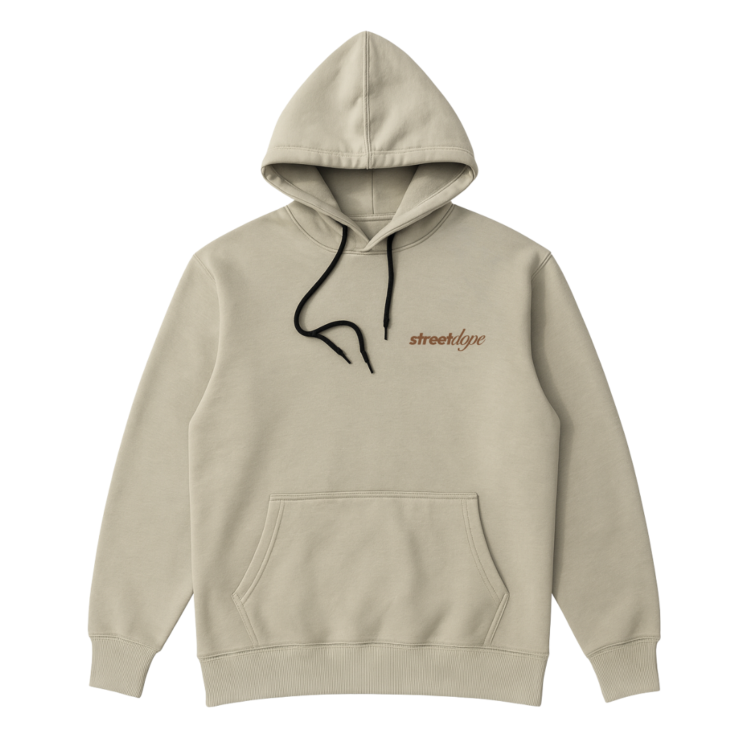 Beige Fleece Hoodie