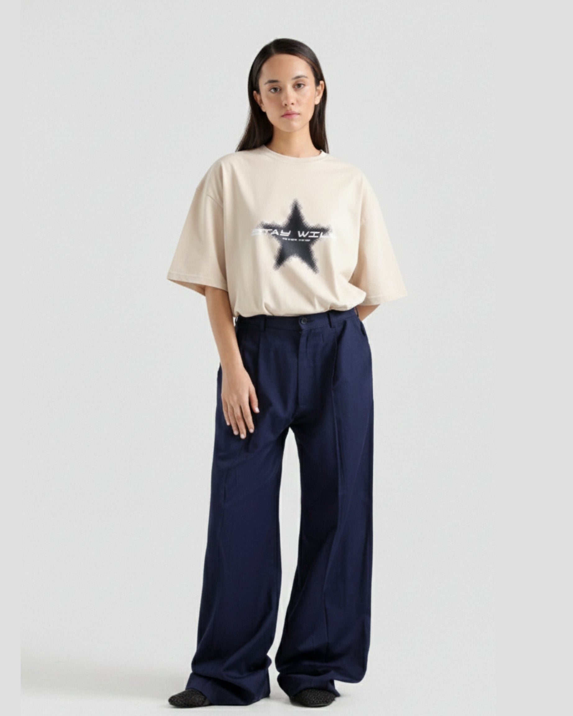 Sand Drop Shoulder Tee