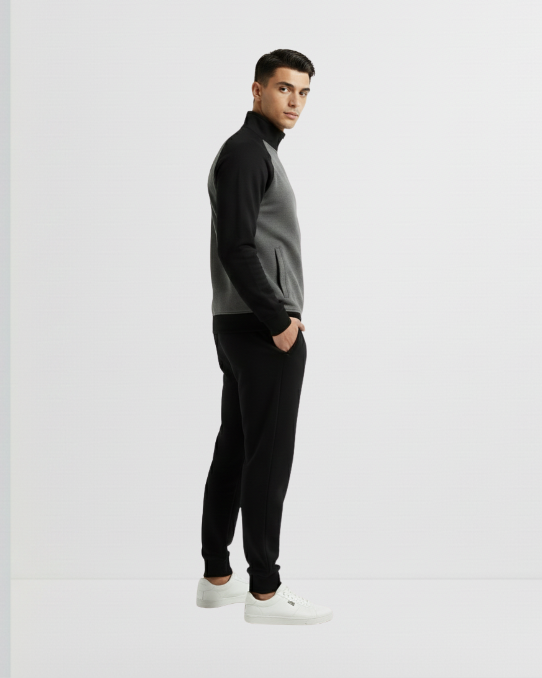 Black Contrast Tracksuit