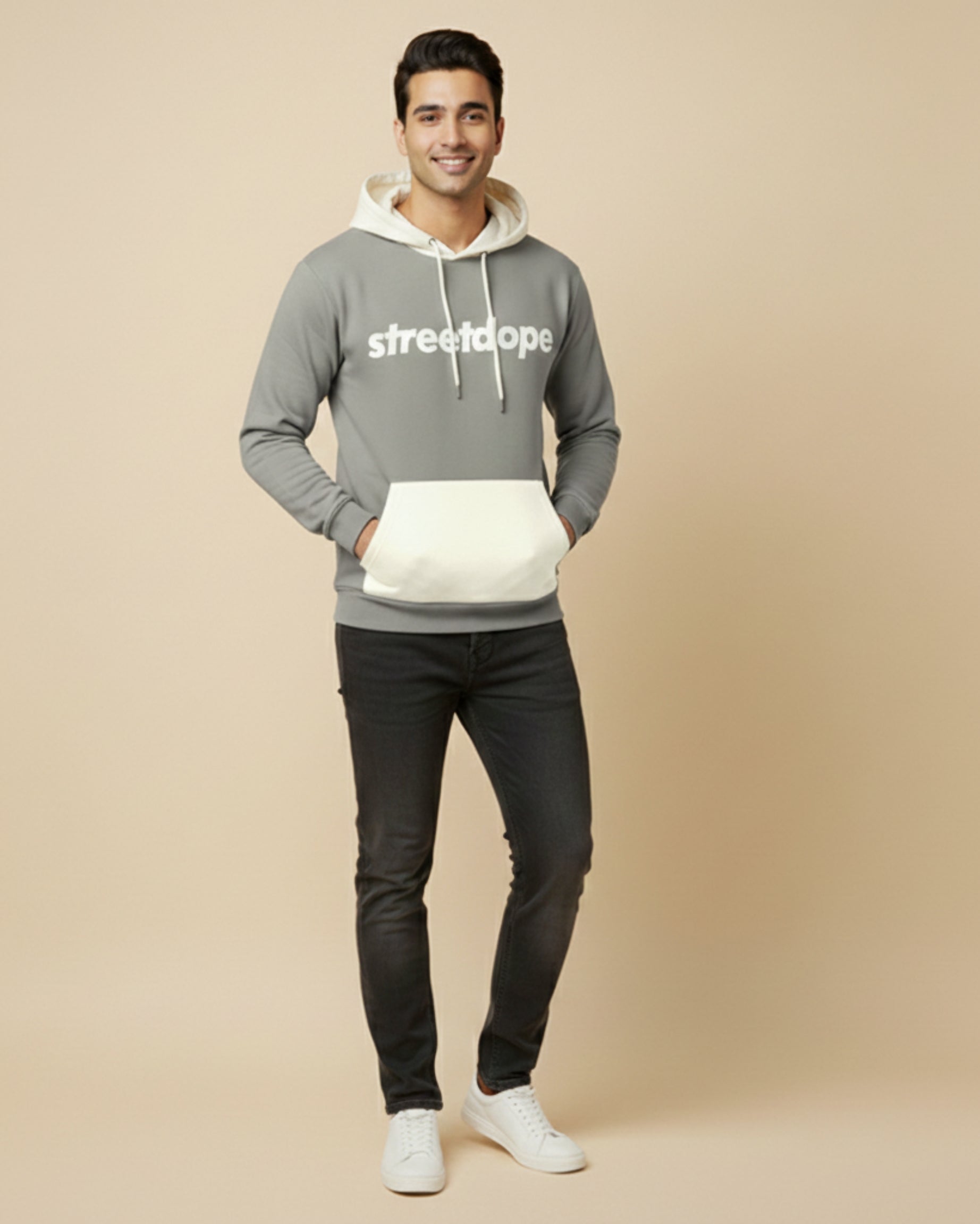 Grey Fleece Hoodie
