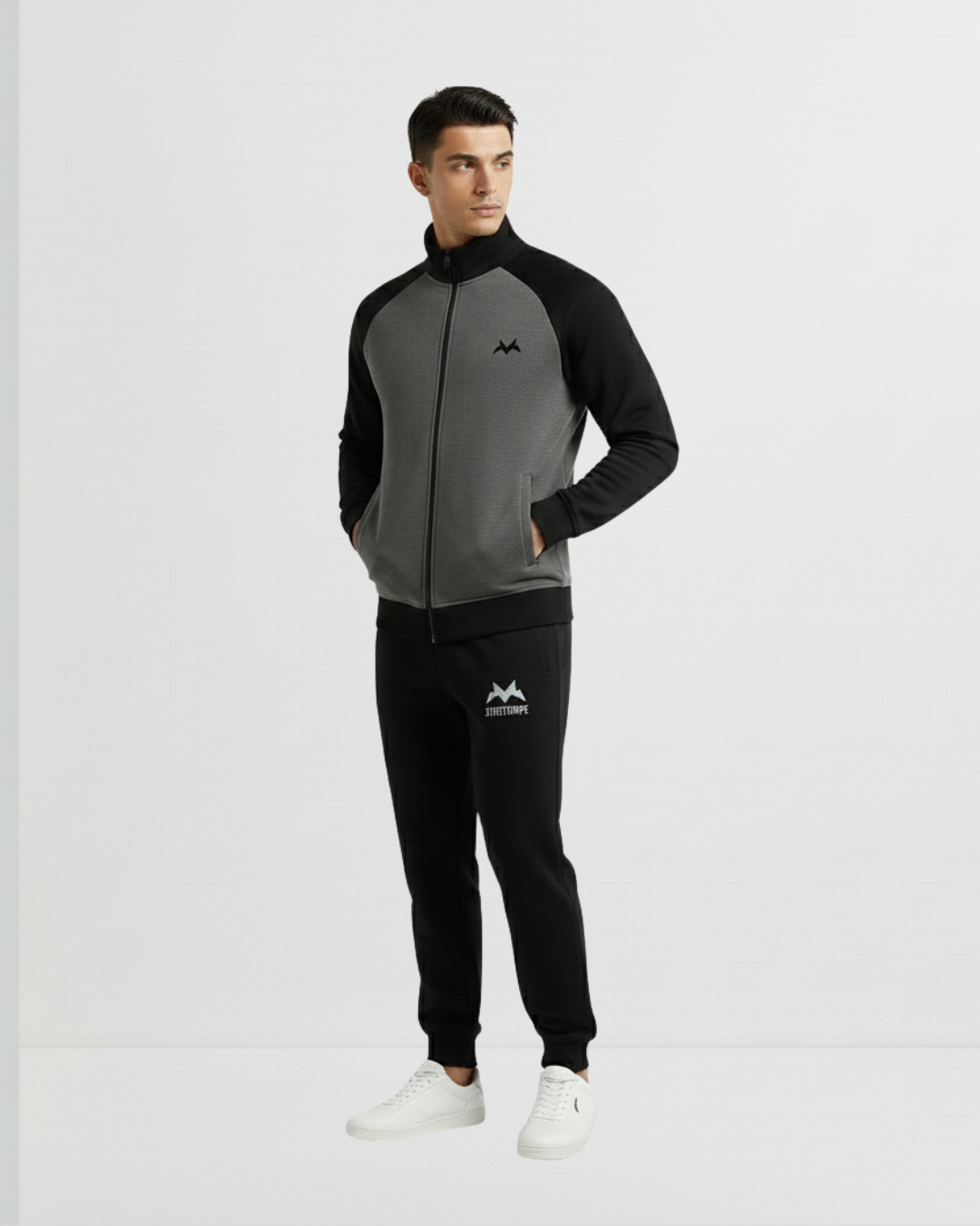 Black Contrast Tracksuit