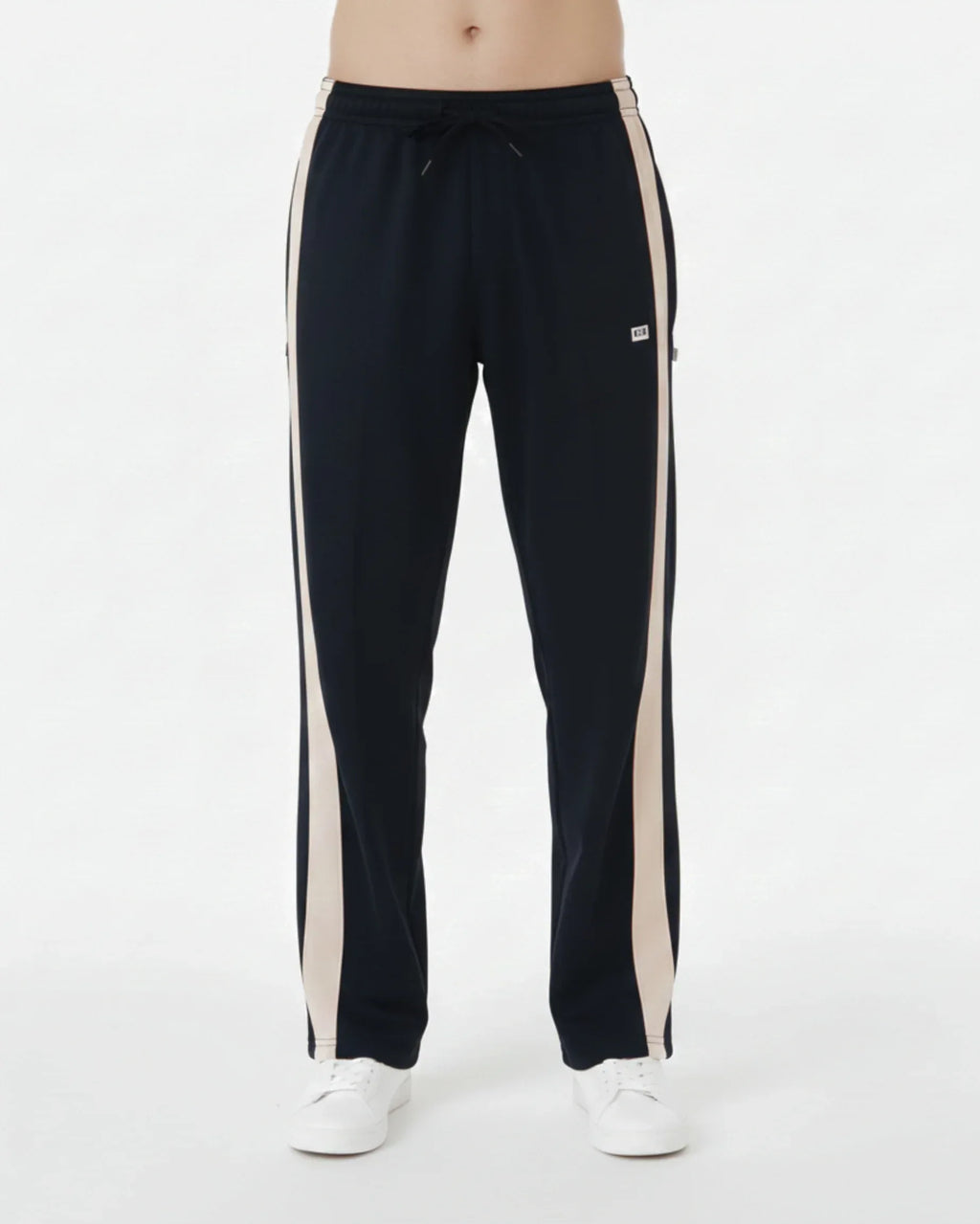 Black Baggy Trouser With Brown Strips - Street Dope