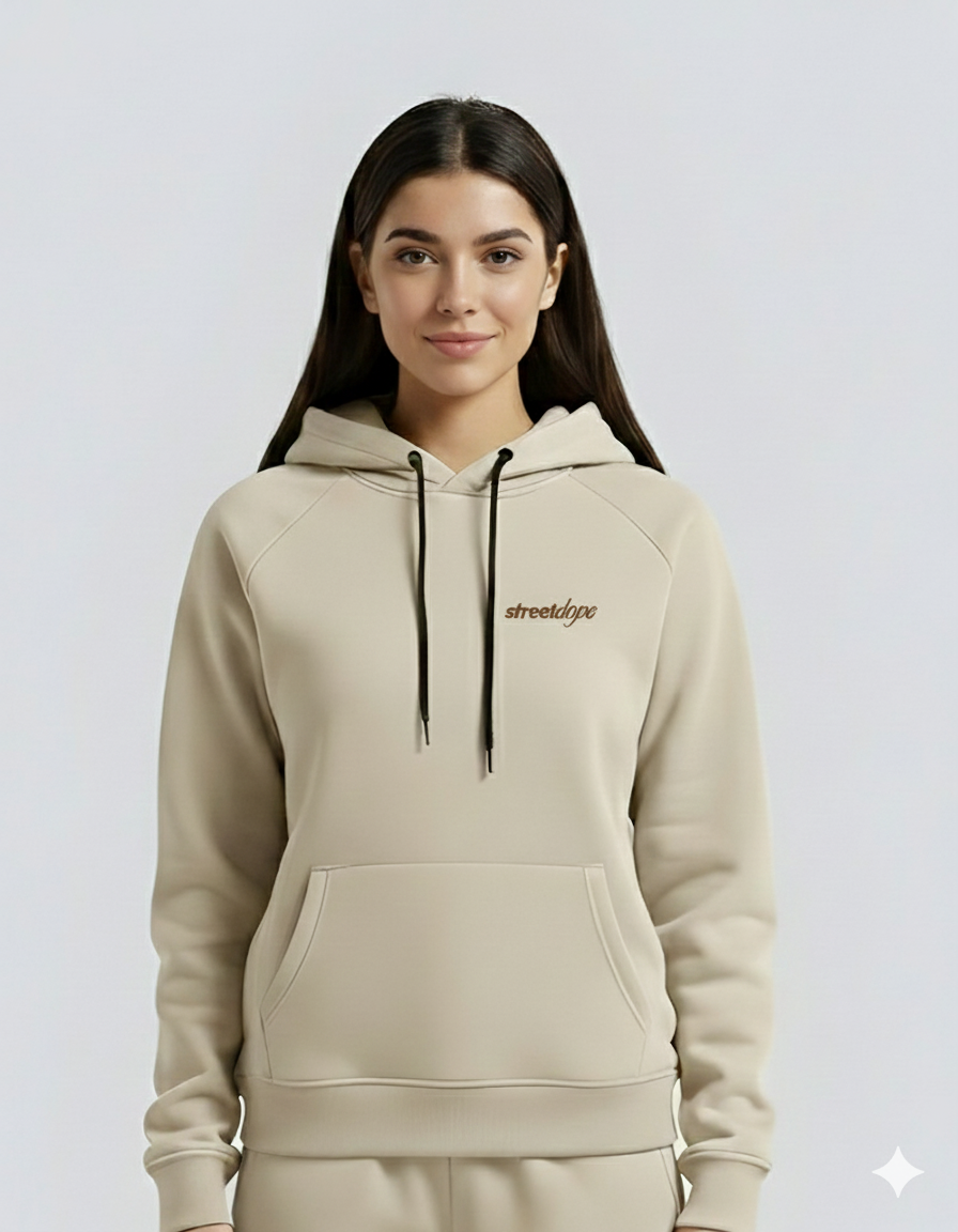 Beige  Hoodie