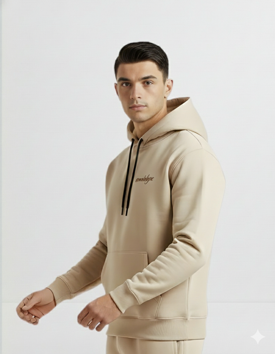 Beige  Hoodie