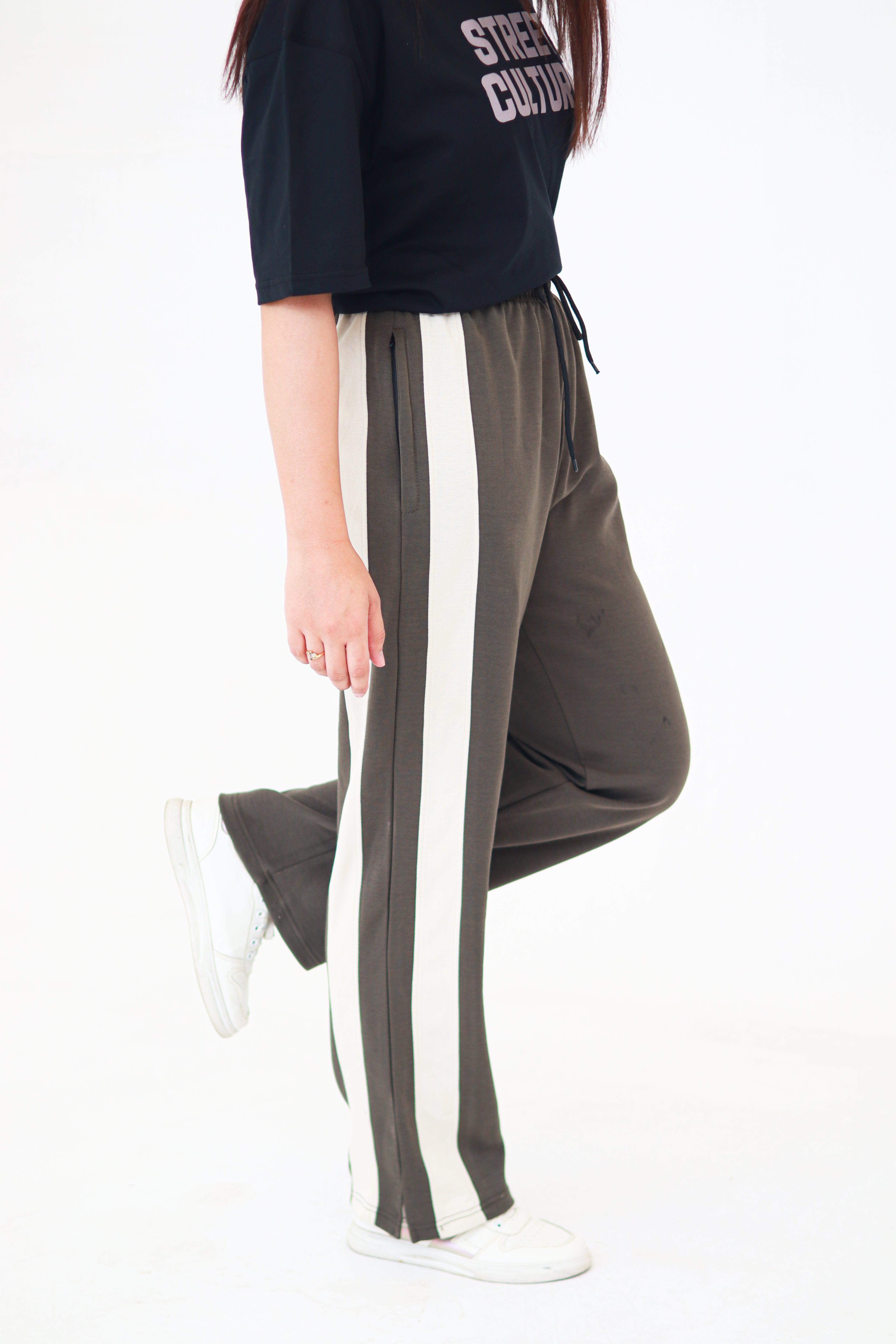 Hunter Green Baggy Trouser