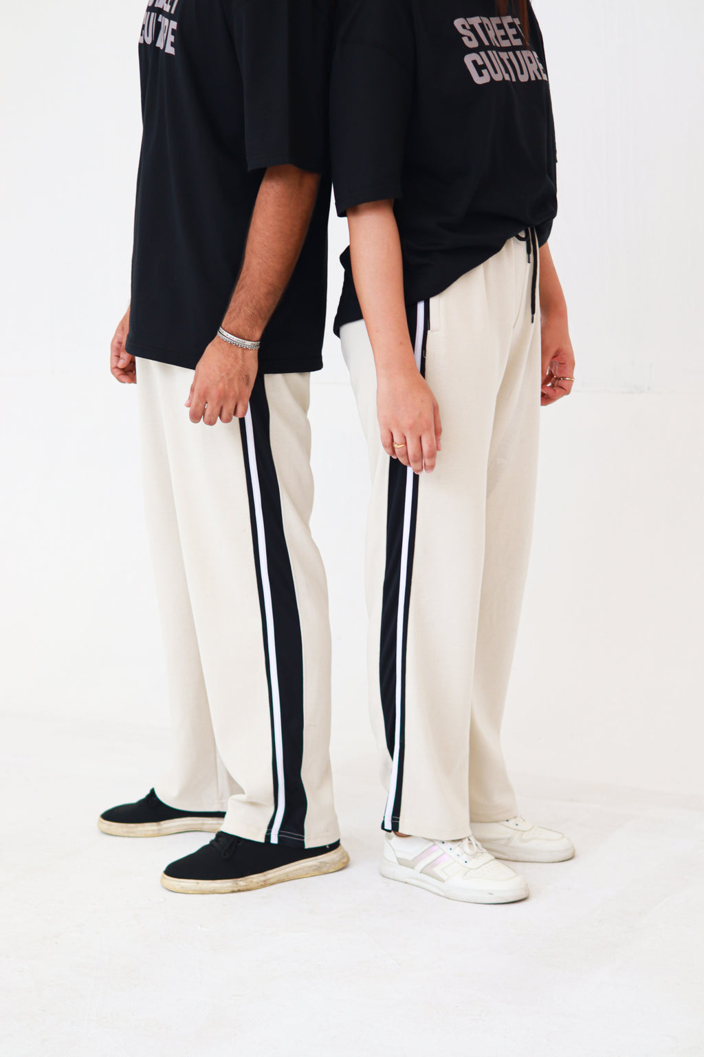 Light Cream Baggy Trouser