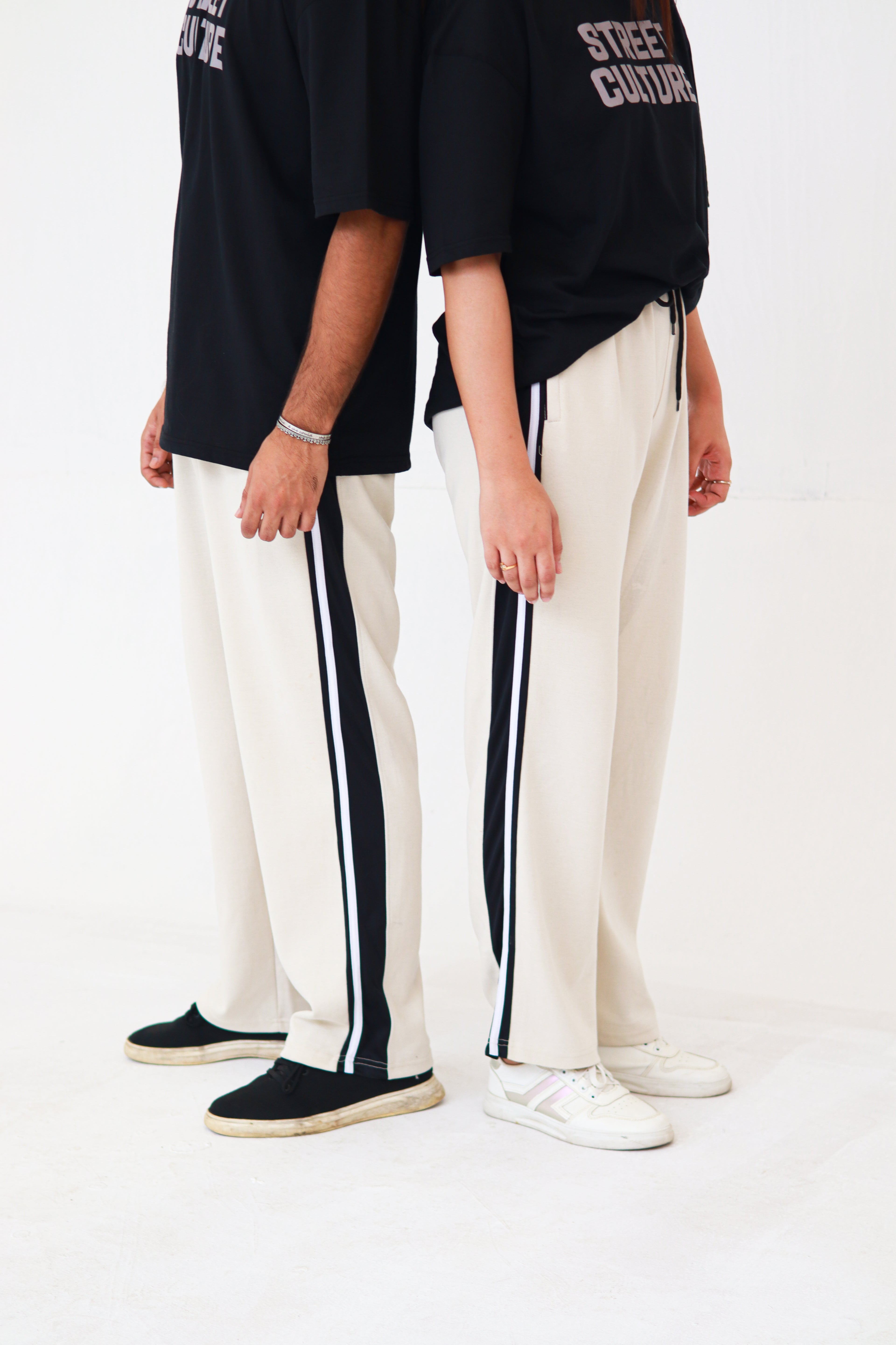 Light Cream Baggy Trouser