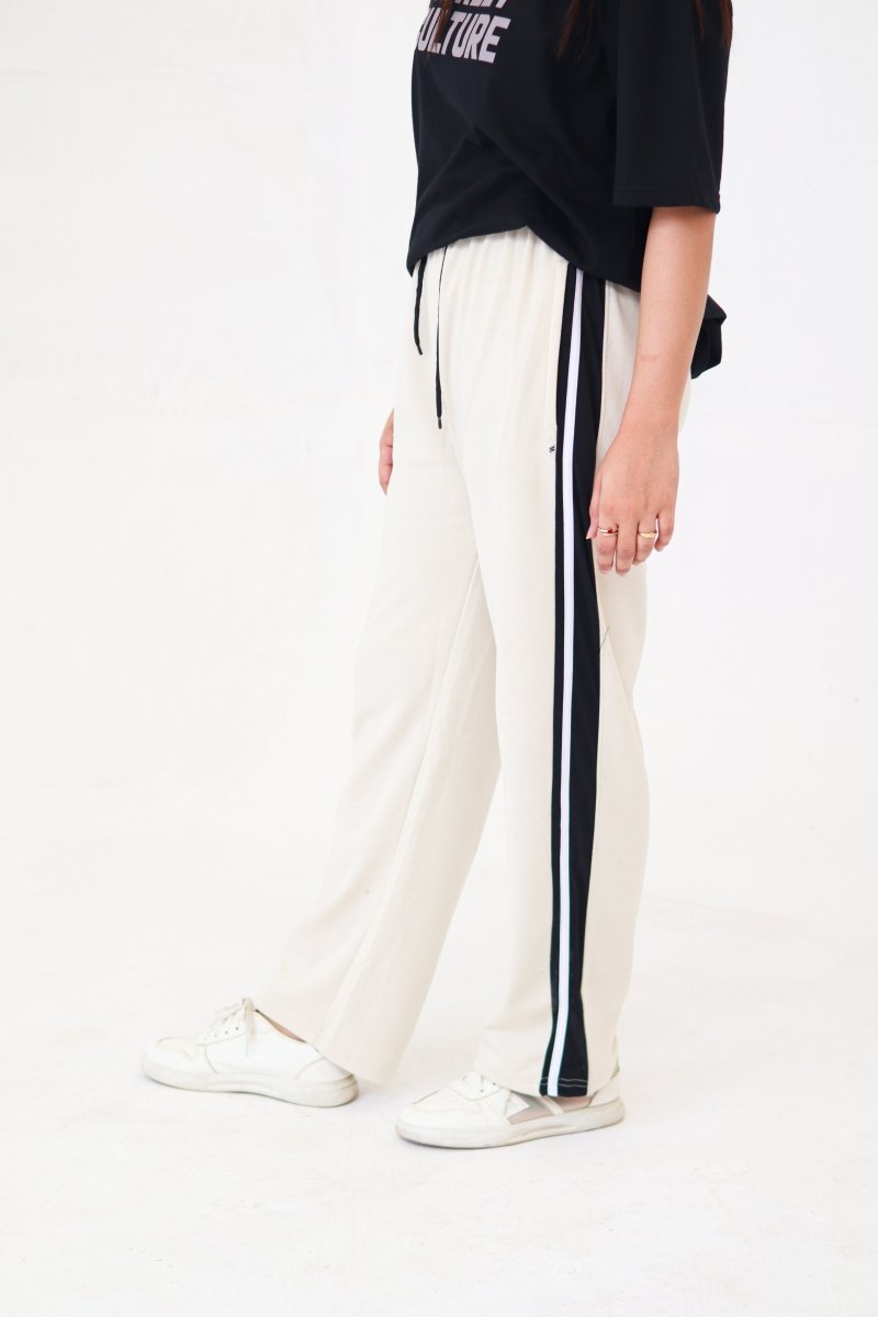 Light Cream Baggy Trouser - Street Dope