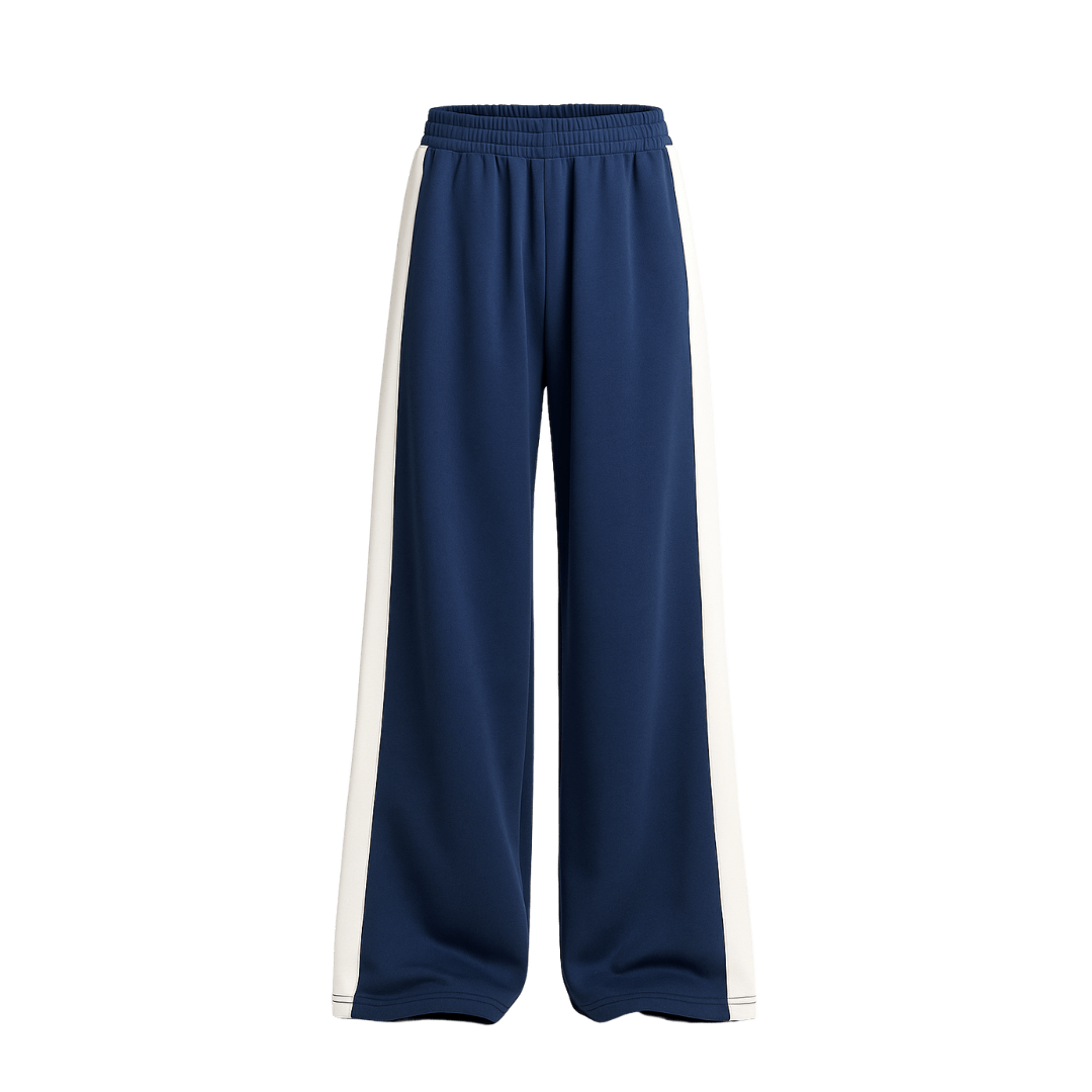 Navy & Off - White Contrast Tracksuit - Street Dope