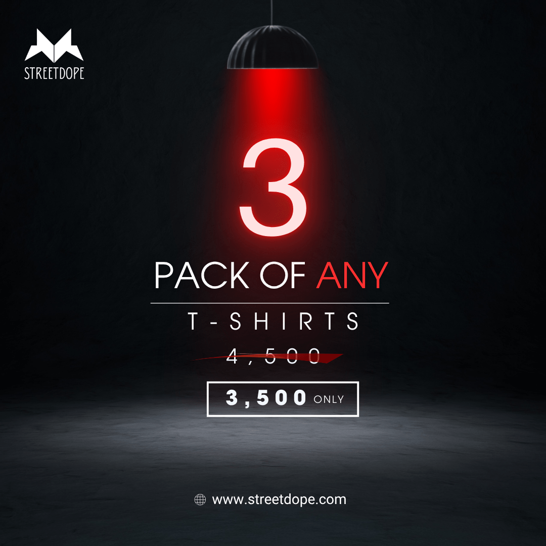 Pack of Any 3 T-shirts - Street Dope